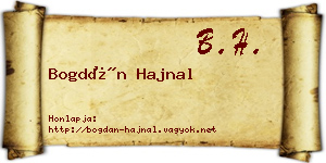 Bogdán Hajnal névjegykártya