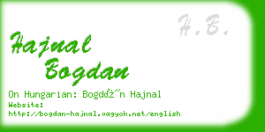 hajnal bogdan business card